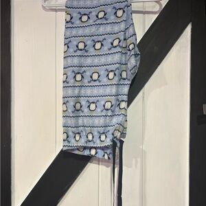 Blue Penguin Print Pajama Pants